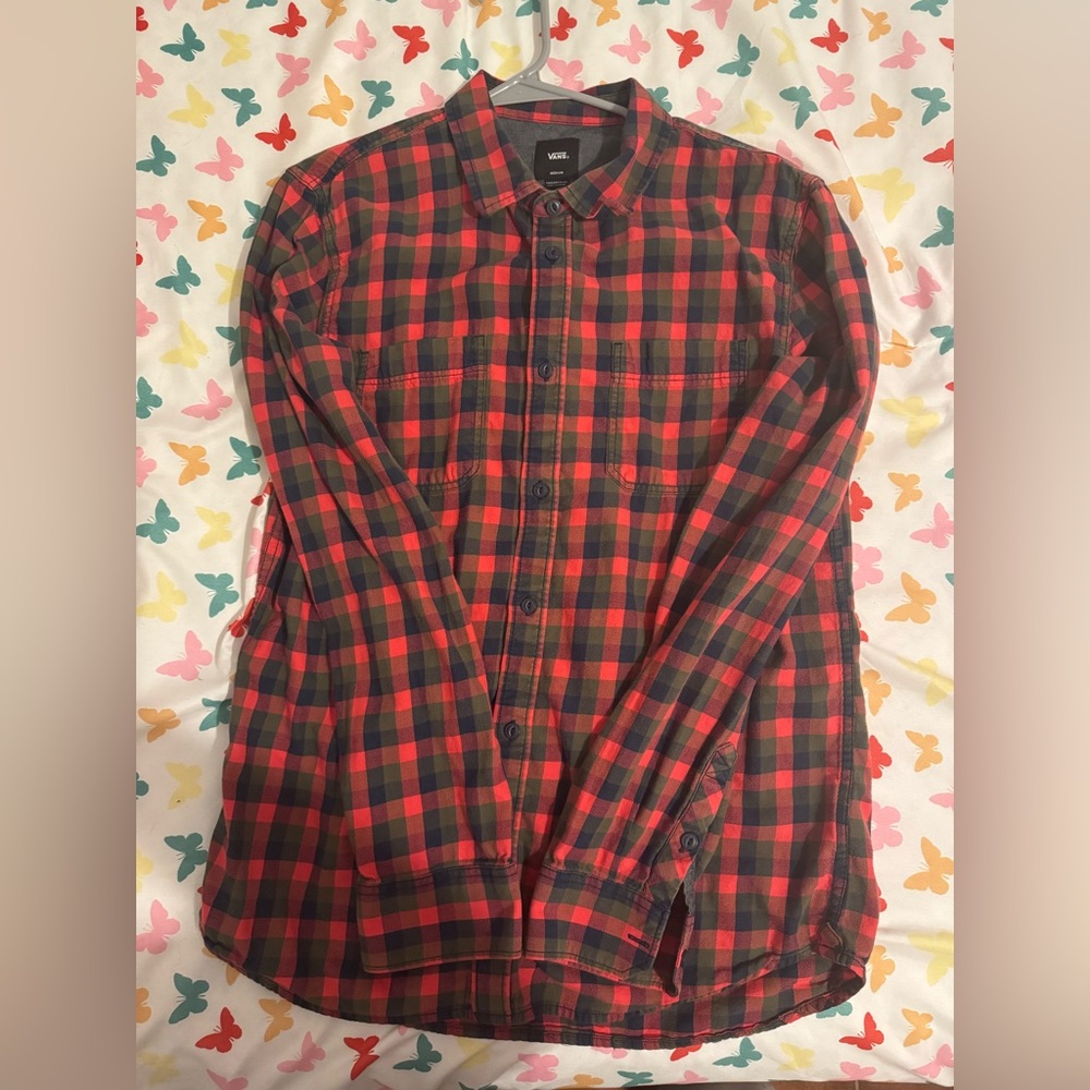 Vans Red and Black Flannel